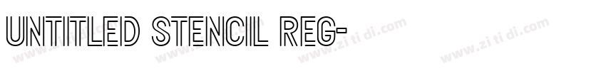 Untitled Stencil Reg字体转换 Untitled Stencil Reg字体转换